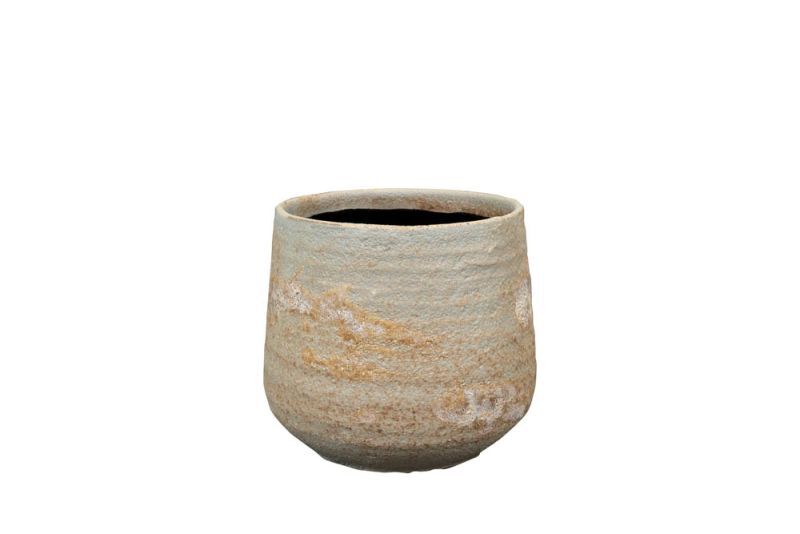 TS COLLECTION Jelmer - Bloempot - Groen - 15 cm