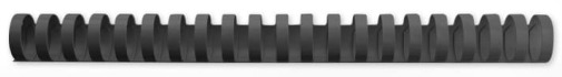 Fellowes Plastikbinderücken, A4, 38 mm, schwarz, 50 Stück