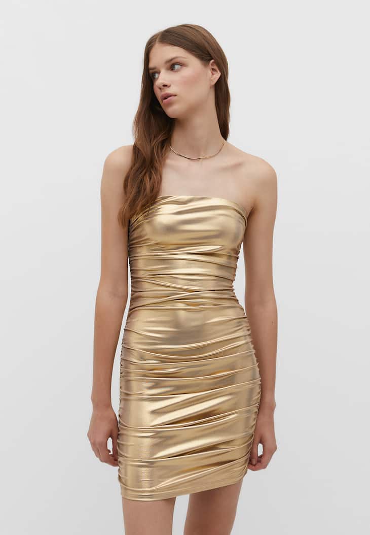Vestido curto tomara que caia