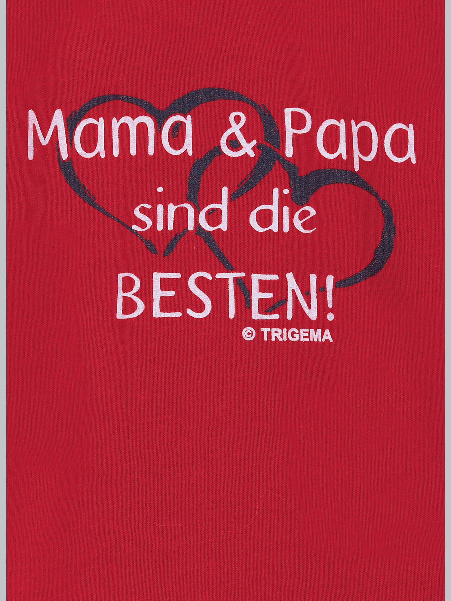 T-Shirt Mama & Papa Kirsch