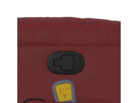 Fauteuil massant inclinable Rouge bordeaux Similicuir