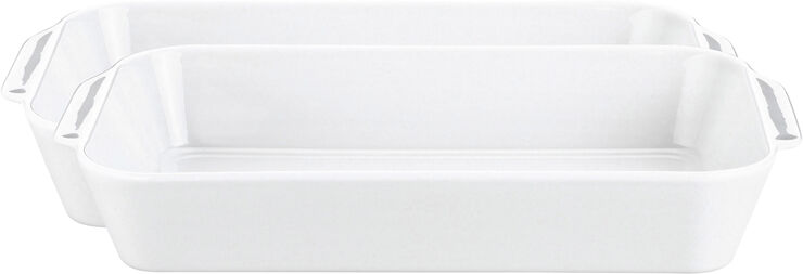 Pillivuyt Stegefad dybt 32 cm 2 stk. Hvid