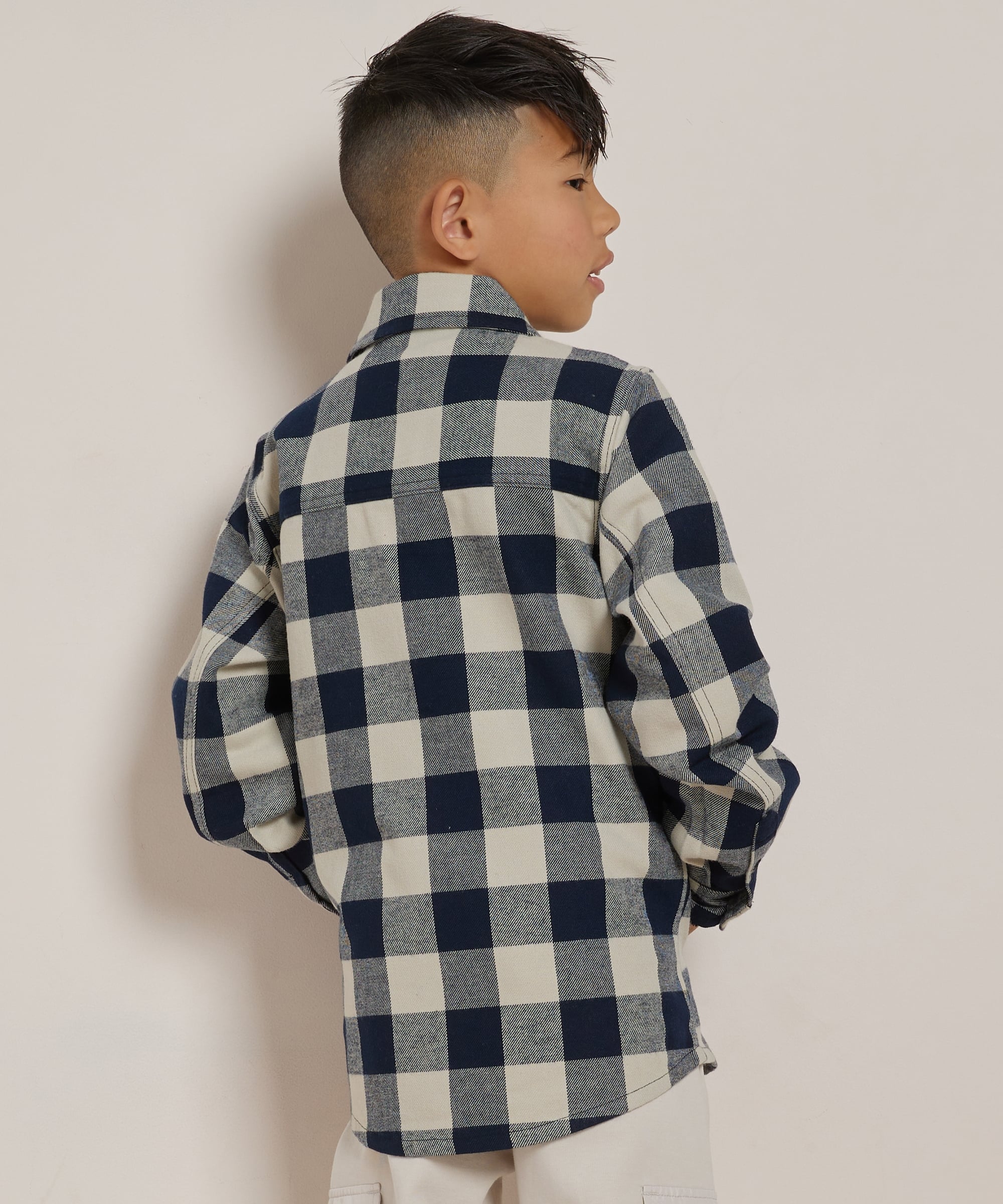 flanel blouse met rits