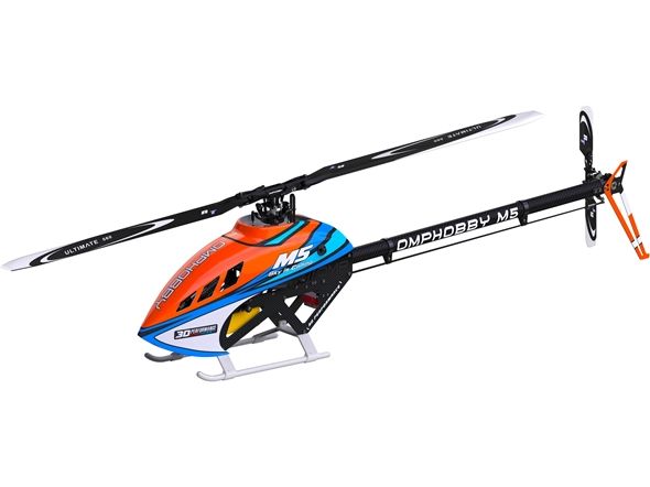 OMPHobby Helikopter M5 Cosmic-Orange Bausatz und Rotorblätt M5 vielseitiger Modellheli