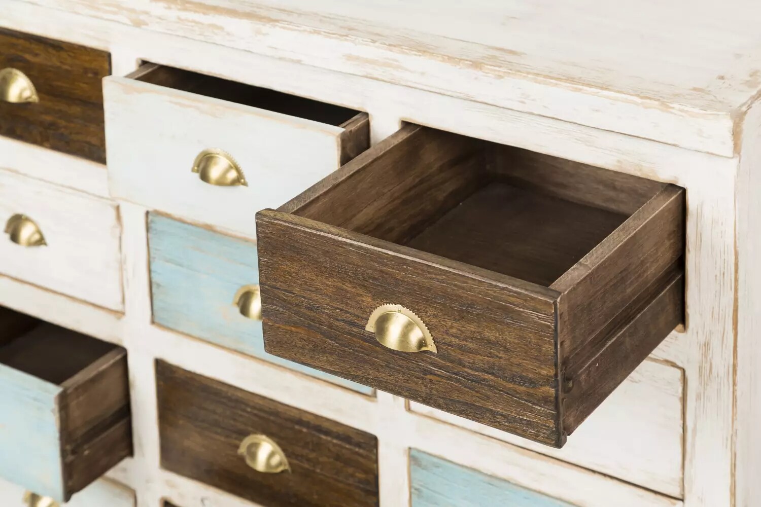 PureHaven Kommode im Vintage Style Unikat aus Vollholz handgefertigt stilvolles Design Kieferholz - versch. Ausführungen
