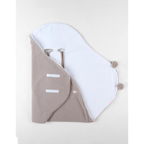 Couverture promenade fausse fourrure - Beige - NOUKIE 'S