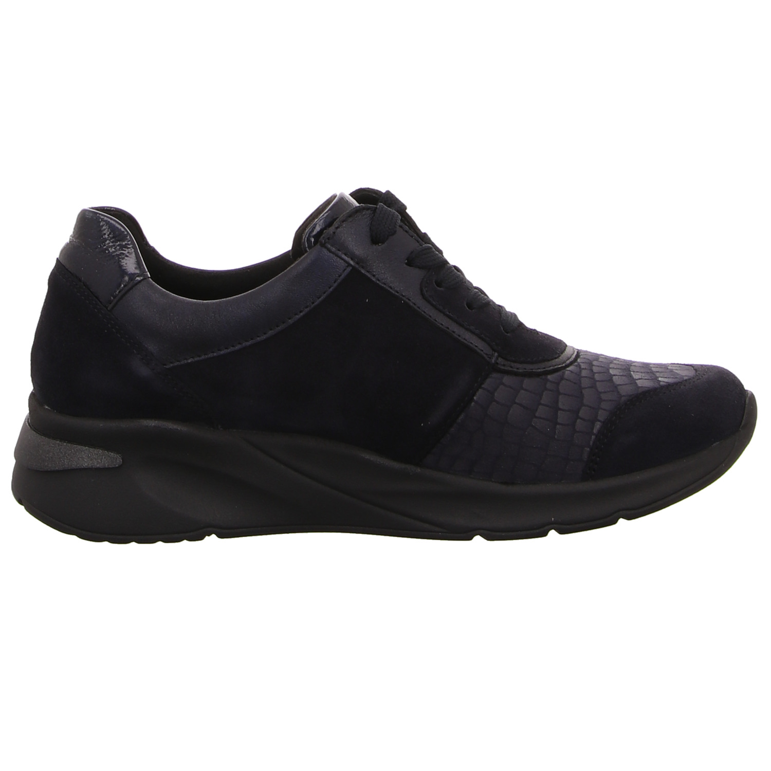 Waldläufer Schnürhalbschuh blau