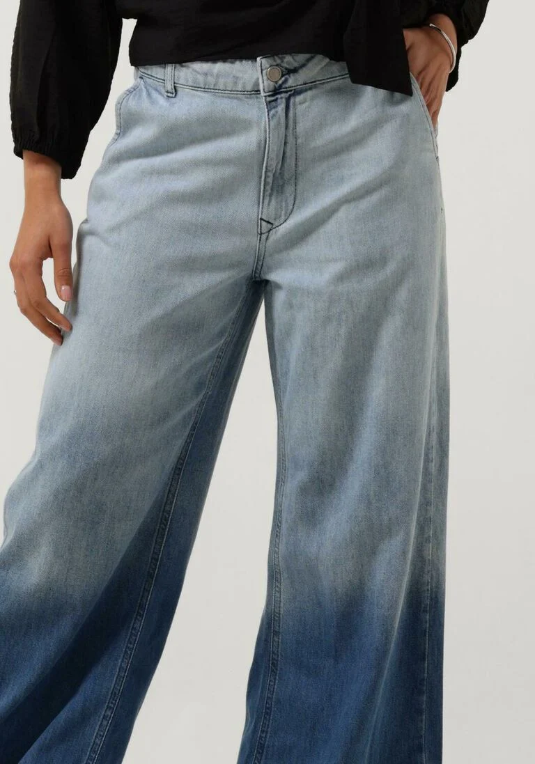 MY ESSENTIAL WARDROBE lichtblauwe my essential wardrobe straight leg jeans malomw 143 wide