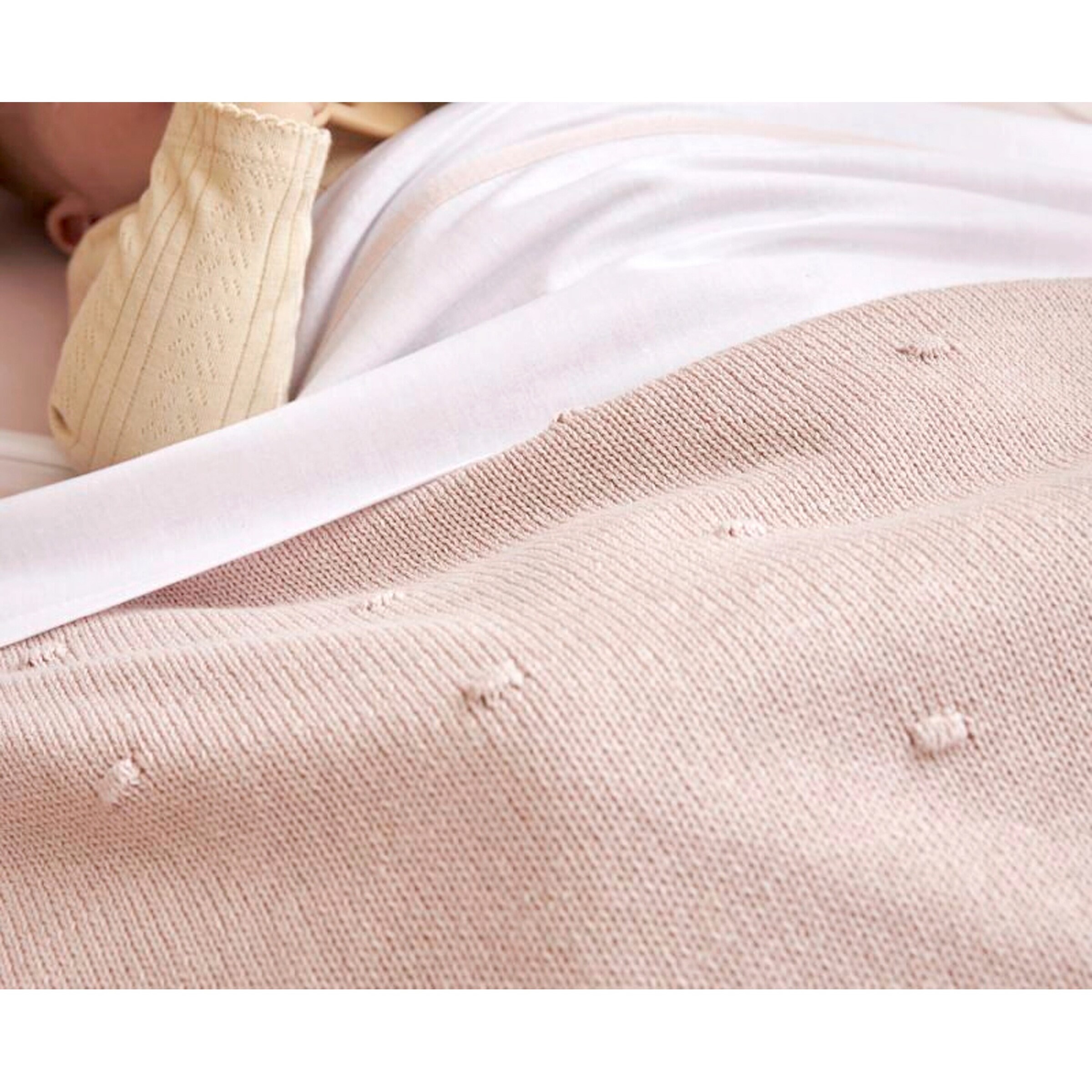 Meyco Baby Babydecke Mini Knots 75x100 cm 1.0 TOG Soft Pink