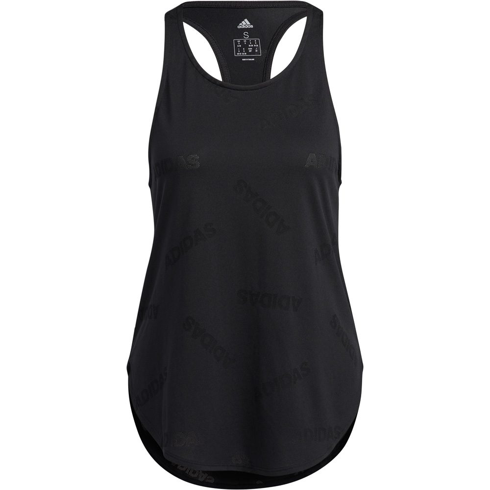 adidas Jacquard Tanktop Damen schwarz