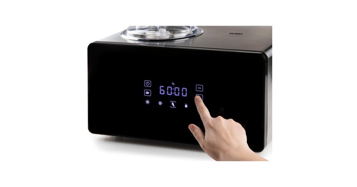 DomoIJsroommachine Ice Cream Genius ijsmachine  (Zwart)