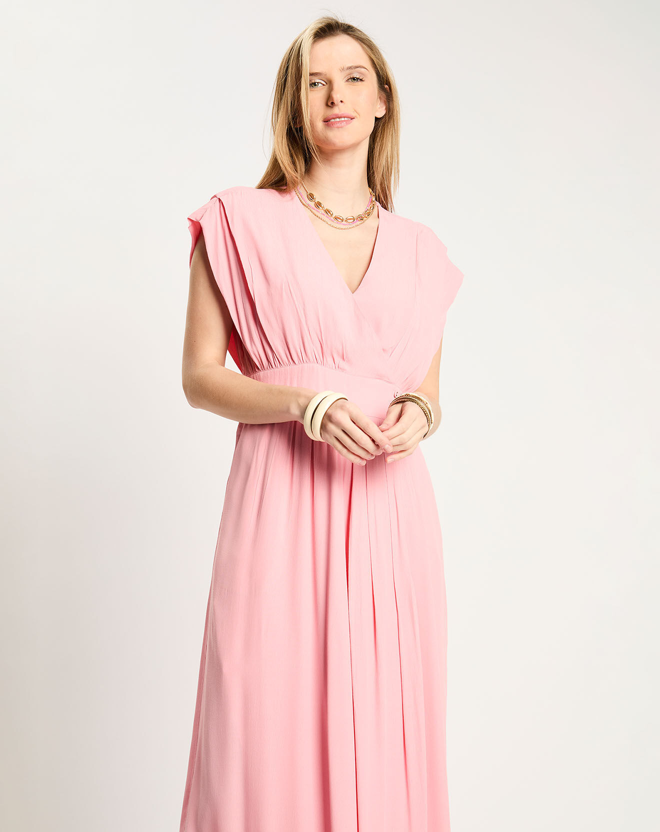 Scotch & Soda Robe longue rose