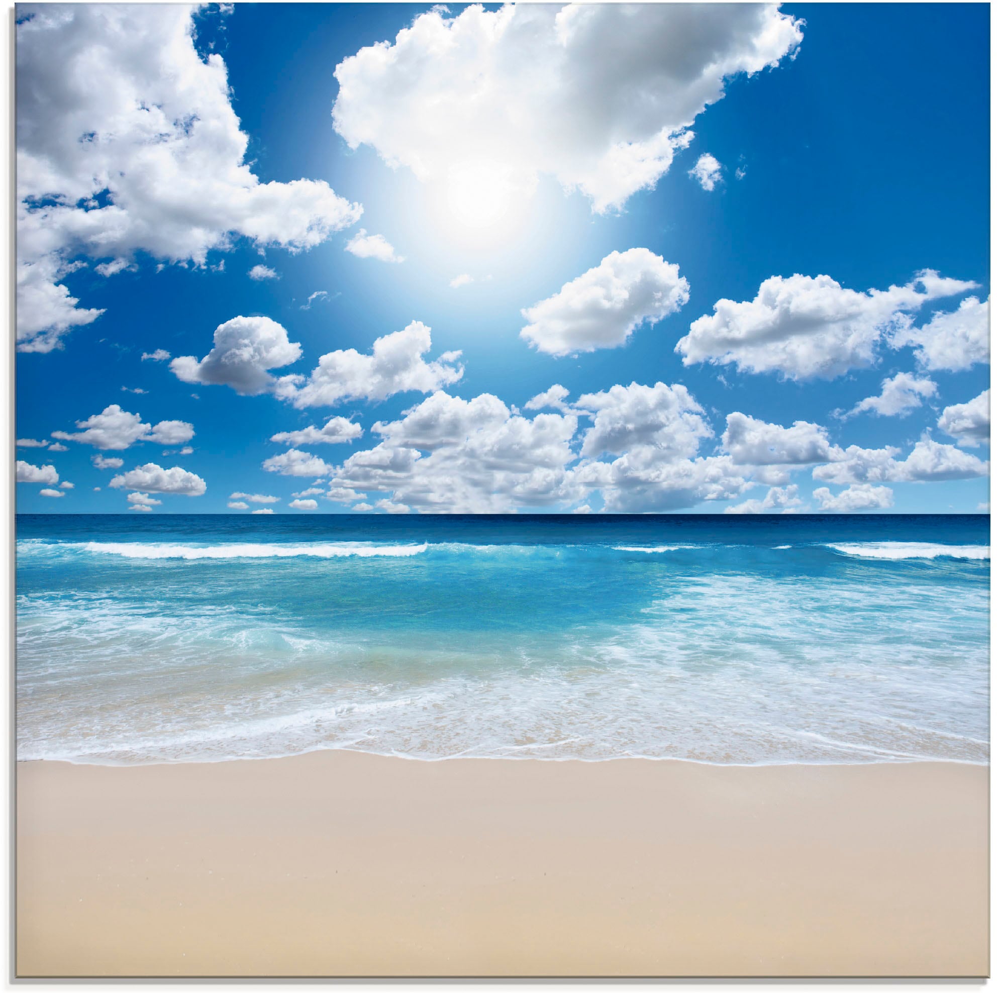 Artland Glasbild »Grossartige Strandlandschaft« Strand 1 Stk. tlg. in verschiedenen Grössen
