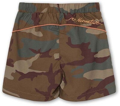 MINI A TURE Maki Badeshorts, Print Vert