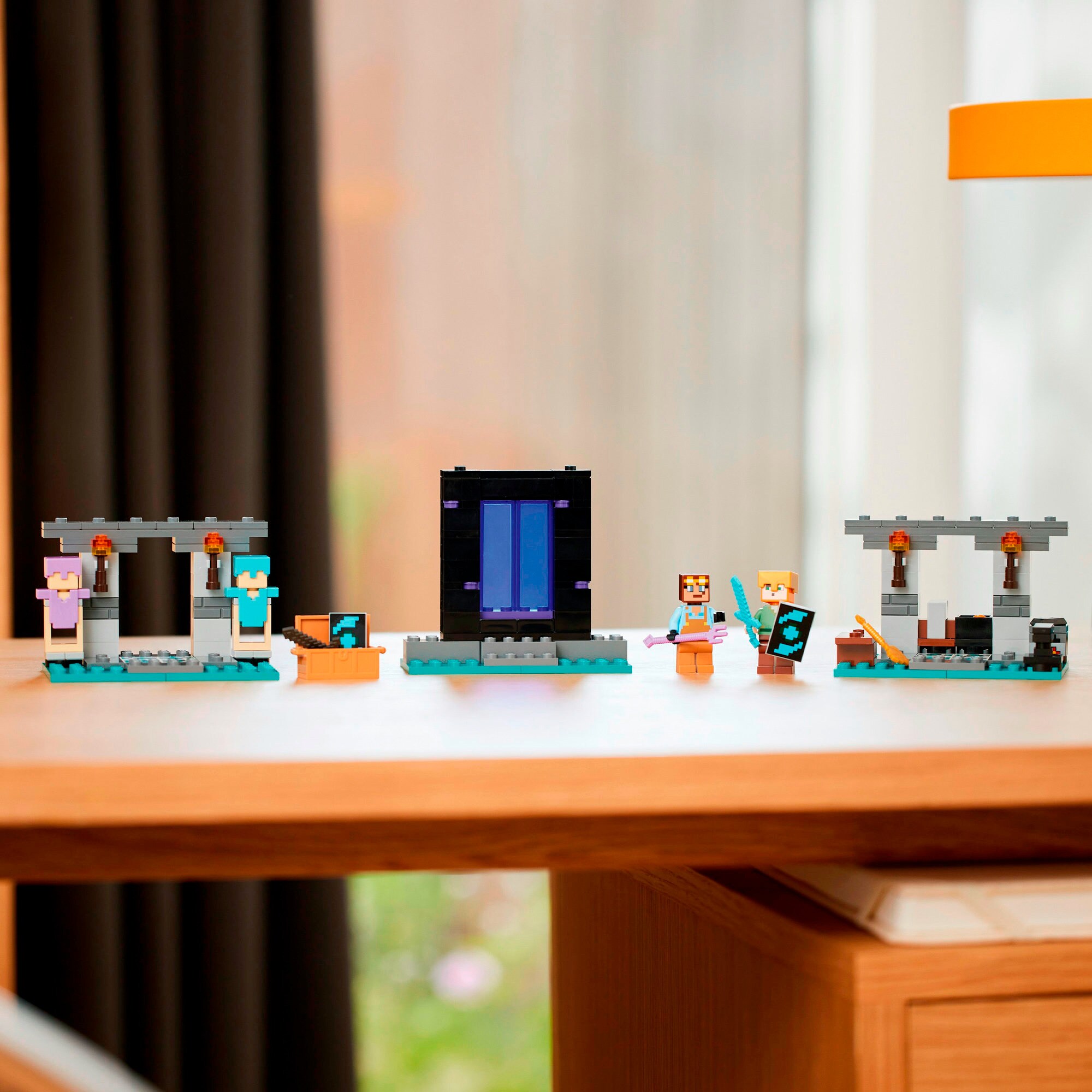LEGO Konstruktionsspielzeug Minecraft Die Waffenkammer