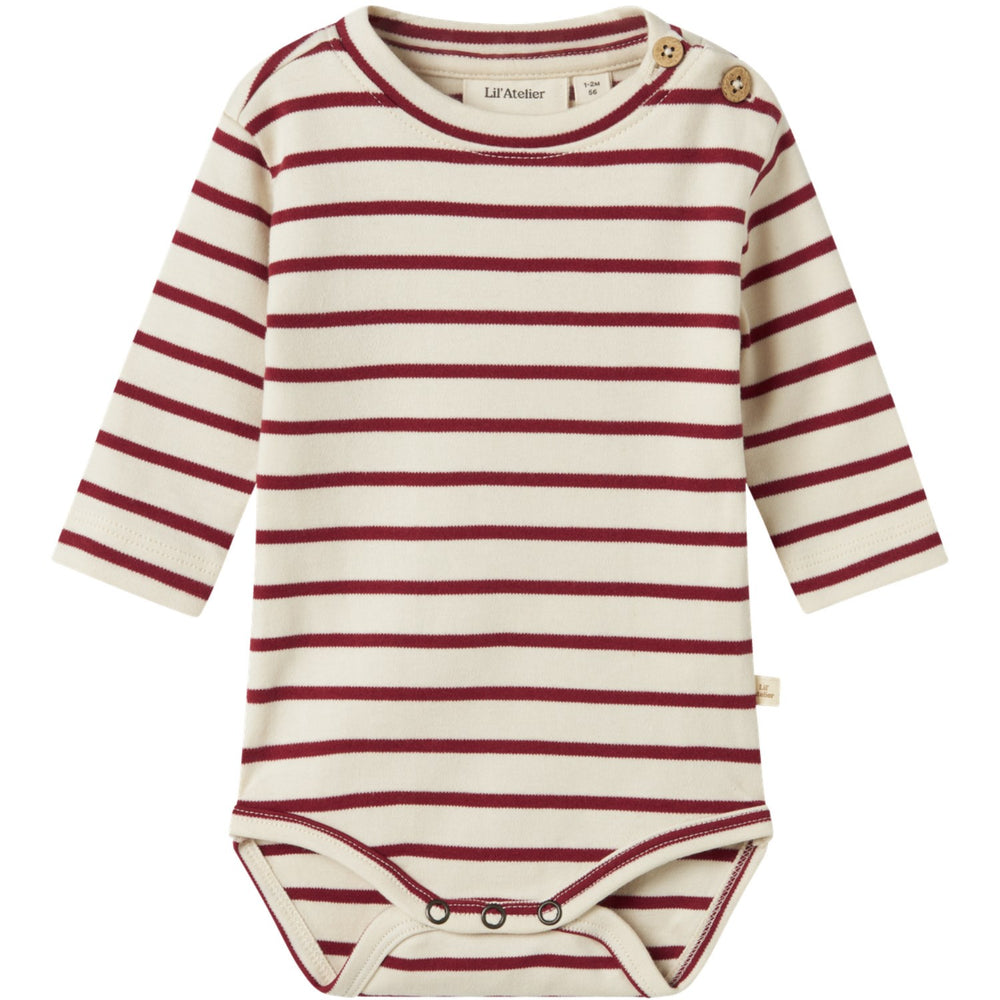 Køb Lil'Atelier Turtledove Red Dahlia Nbflimia Ls Body Lil