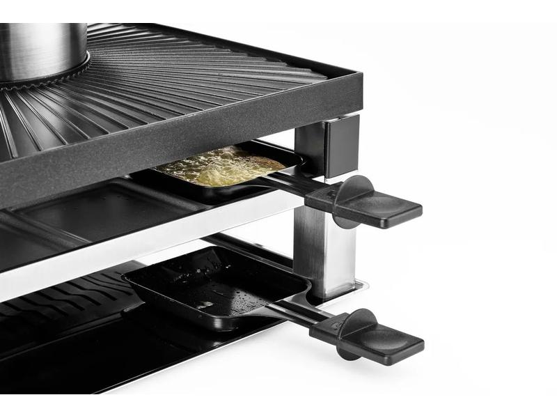 Solis Raclette-Kombination Combi-Grill 3 in 1 Multifunktions-Grill für bis zu acht Personen