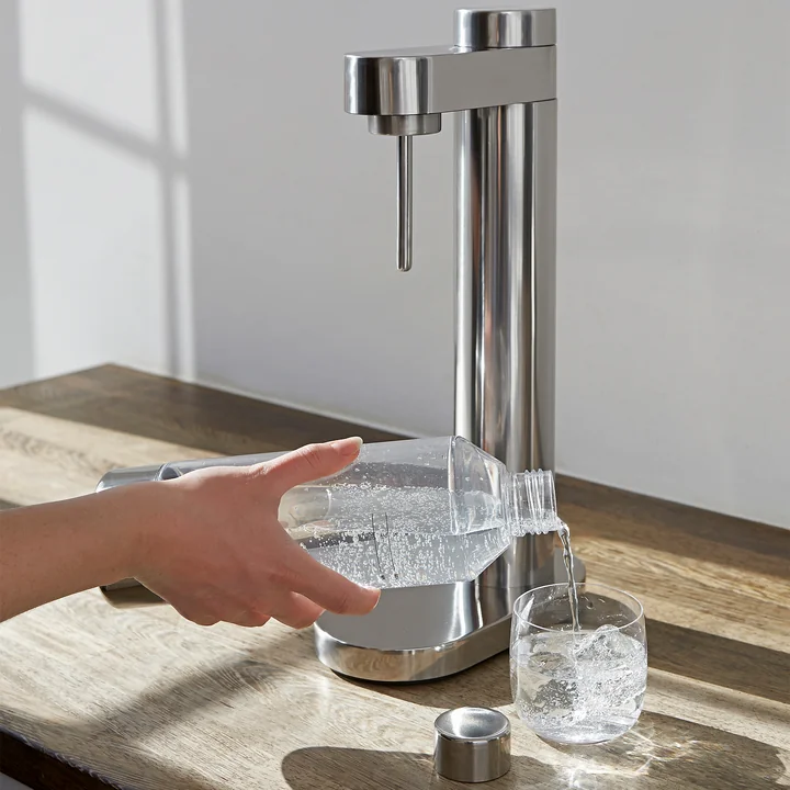 Stelton - Brus Wassersprudler, Edelstahl