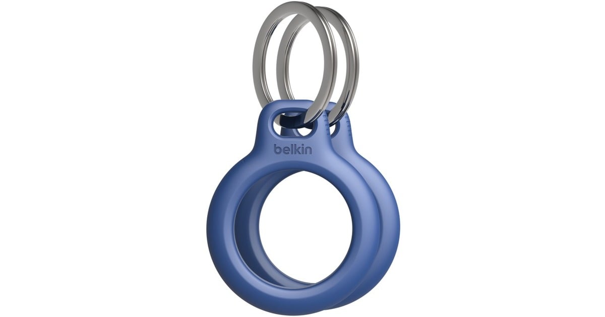BelkinBeschermende houder met sleutelhanger voor AirTag – 2-pack sleeve  (Blauw)