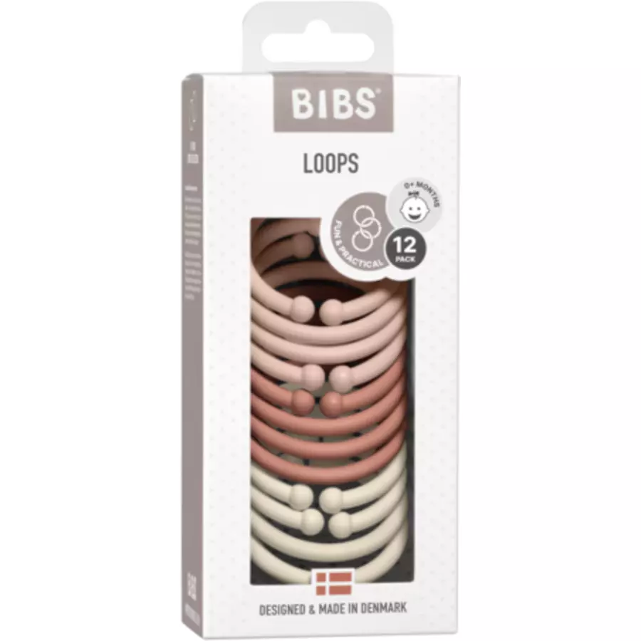 BIBS® Loops BlushWoodchuckIvory 12 Stück
