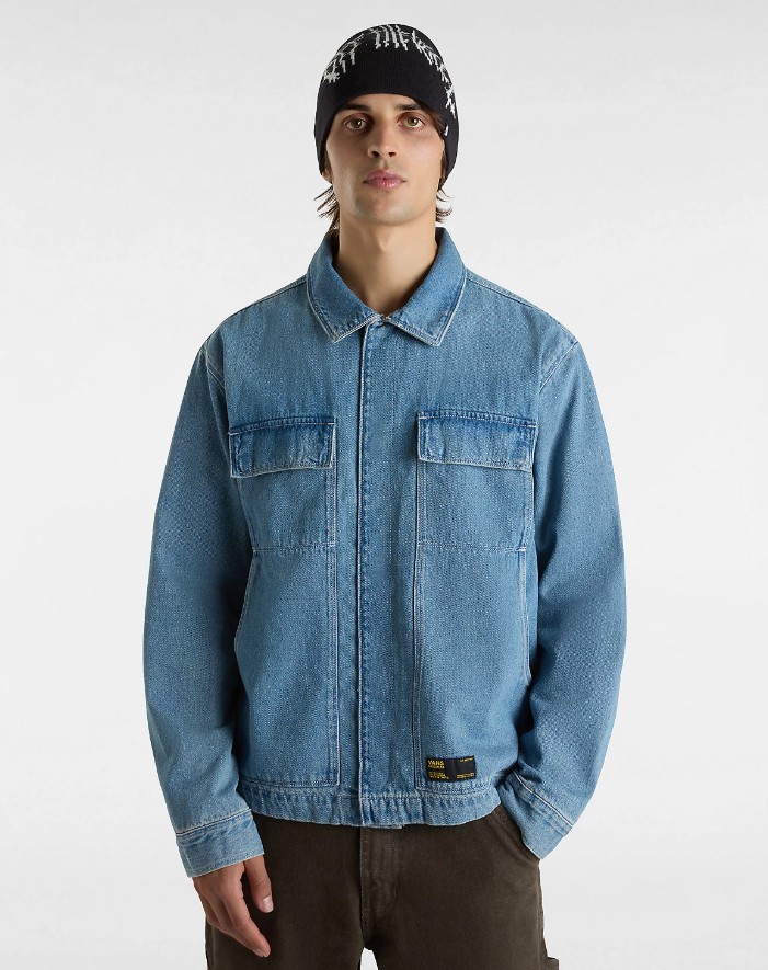 Vans Mcavoy Denim Station Jacket Stone Wash