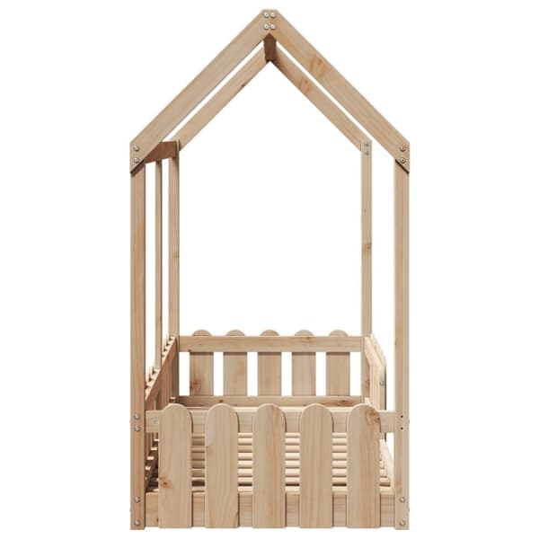 vidaXL Barnesengeramme 70x140 cm heltre furu