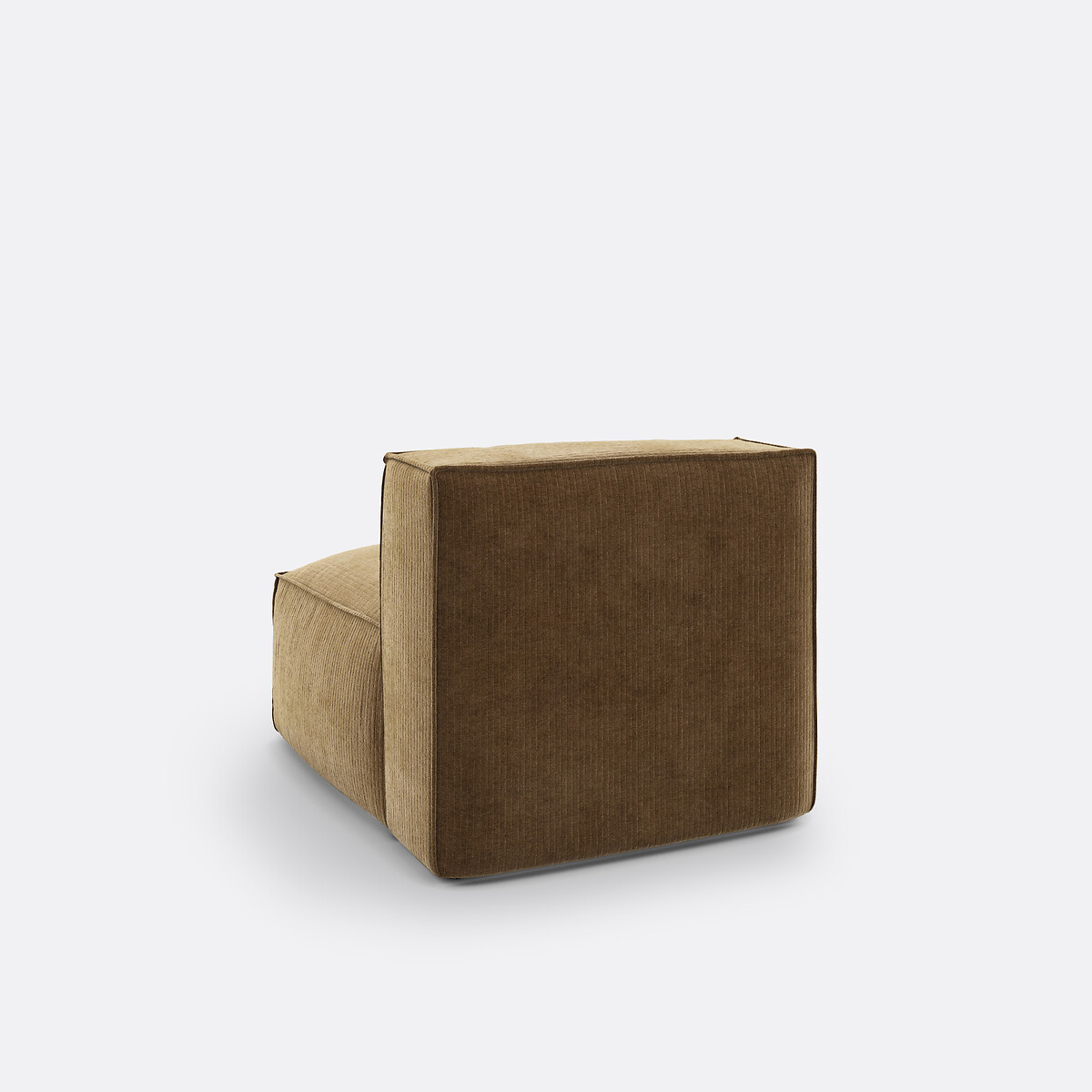 LA REDOUTE INTERIORS<br>Poltrona modular em madeira vintage com rodas caneladas, Seven