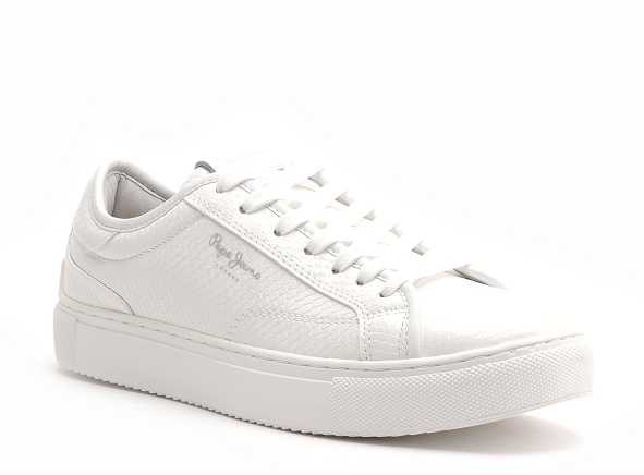 Pepe jeans basses femme adams snaky  pls31539 blanc