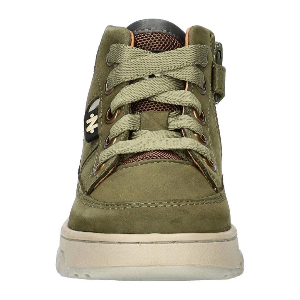 Nelson Kids leren sneakers groen