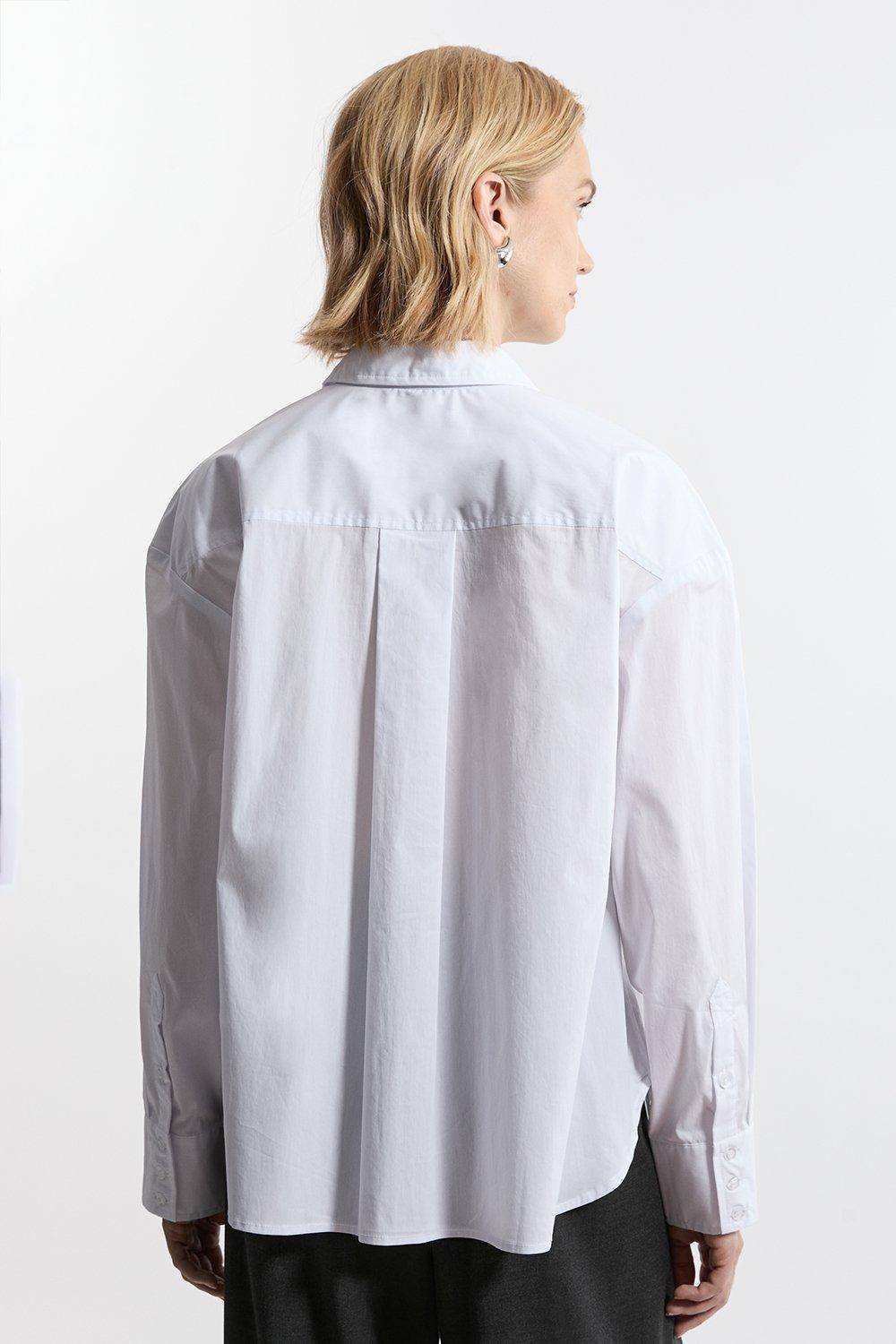 KarenMillen Chemise en coton ajustée à boutons