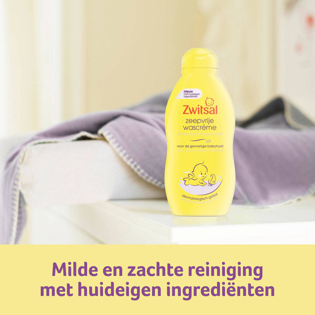 Goed productzeepvrije wascrème Baby - 6 x 200 ml