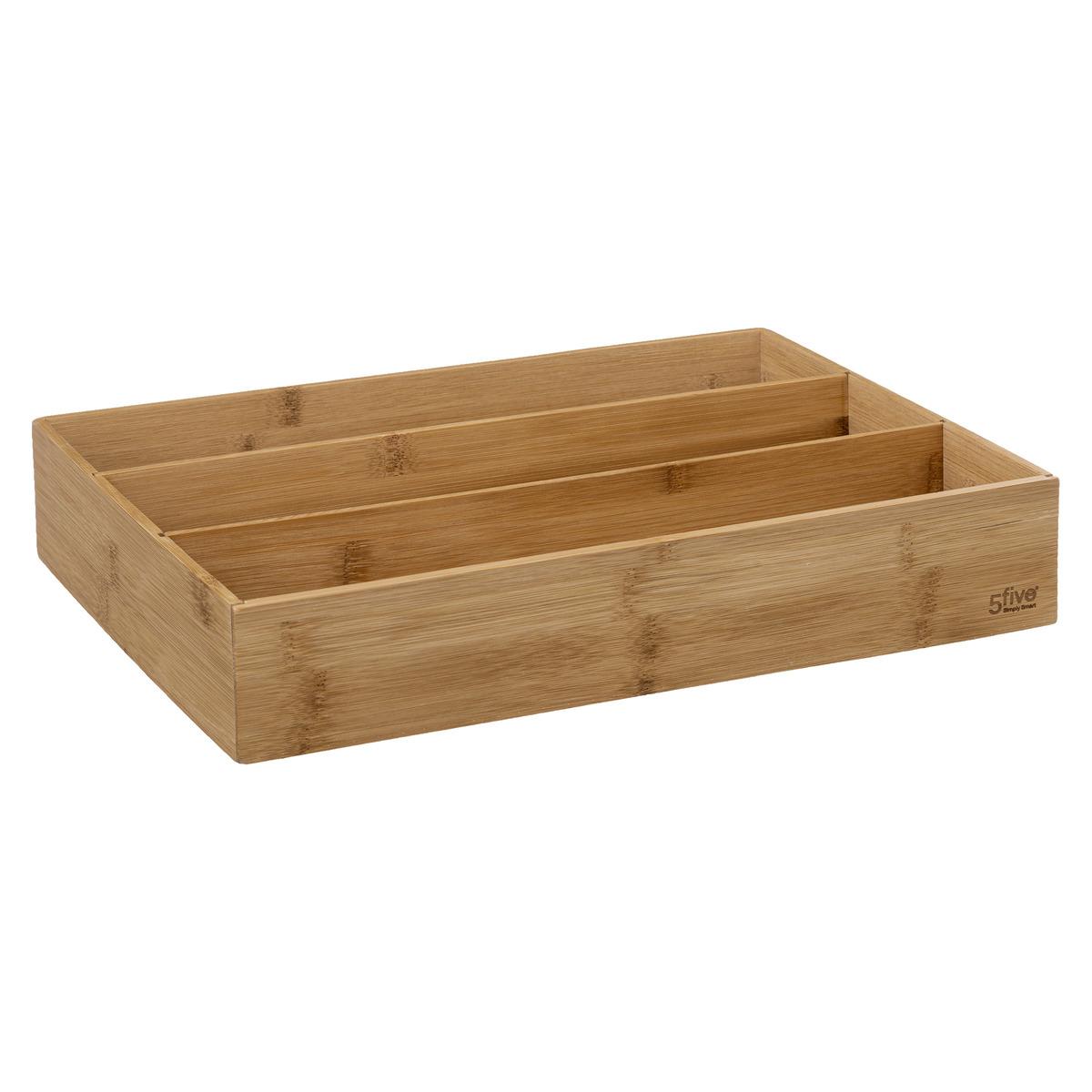 RANGE USTENSILE BAMBOU 3 COMPARTIMENTS