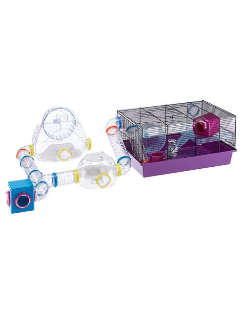 Ferplast Hamster Woonruimte Lab - Dierenverblijf - 22.5x20.7x14.3 cm Transparant