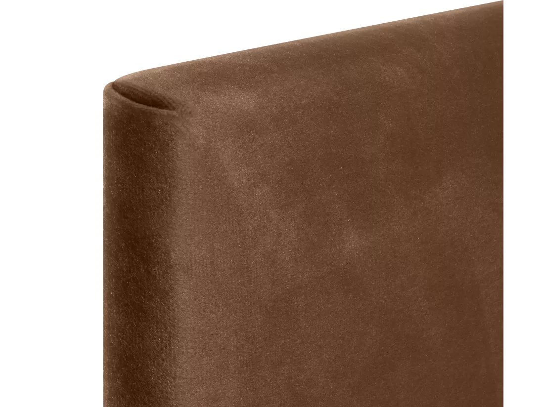 DHOME Tête de lit en velours lisse avec trois panneaux 145x105cm avec pieds Lits 135/140 - Beig