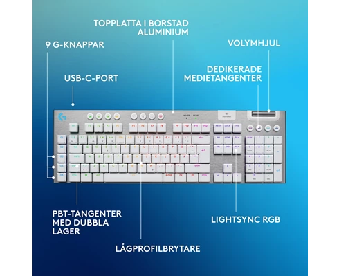 Logitech G915 X - Tactile - White