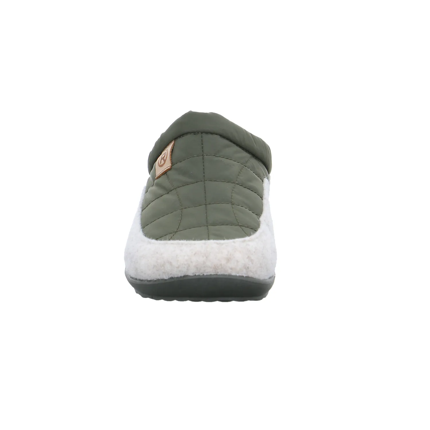 ROHDE Hausschuh Olive Textil  mit Wechselfussbett