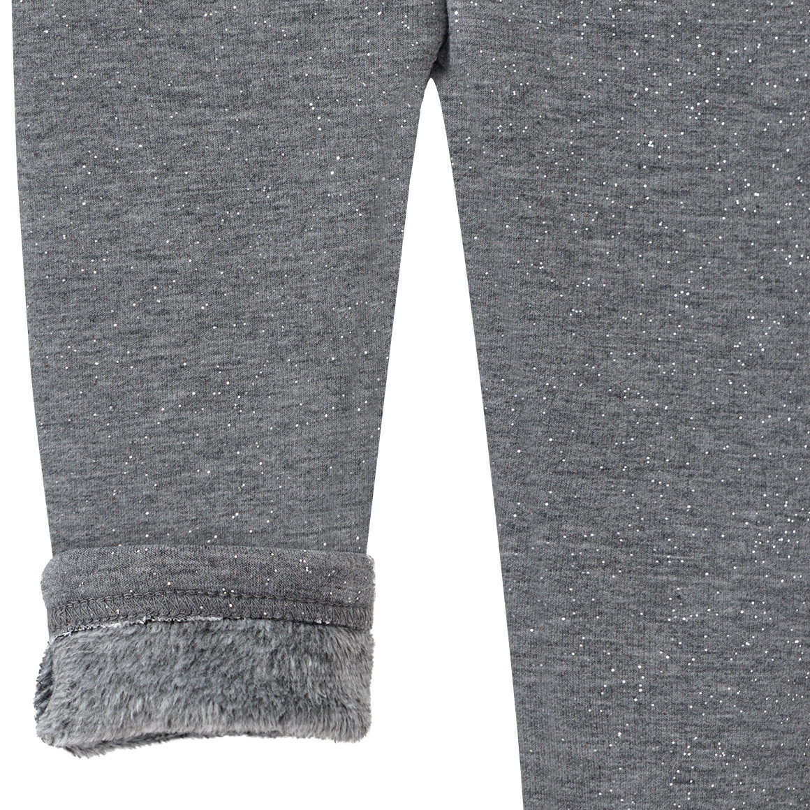 Topomini Baby Thermo-Leggings mit Glitzer dunkelgrau
