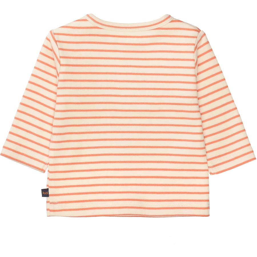 Staccato Shirt orange gestreift