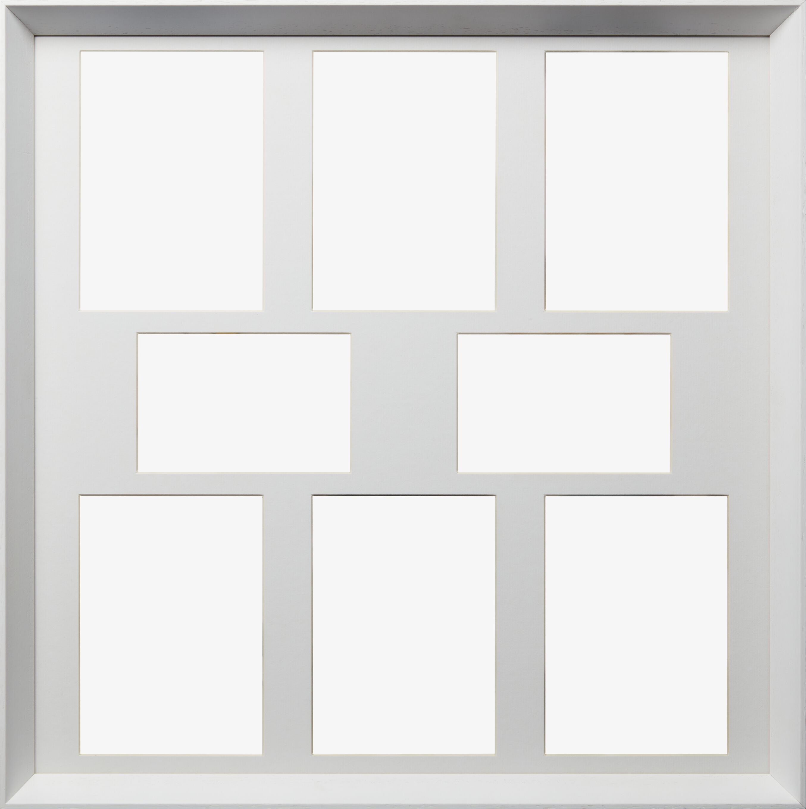 LYON Fotorahmen 8er weiss - Weiss / B: 53.0 cm x T: 4.0 cm x H: 53.0 cm
