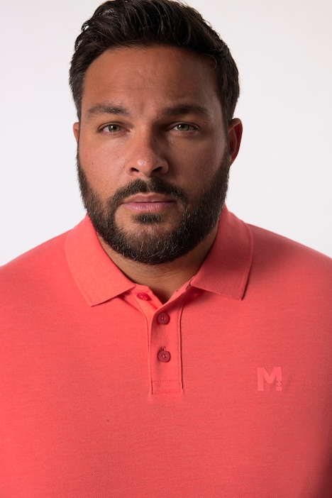 Men+ Poloshirt, Bauchfit, Basic, Piqué, Langarm, bis 8 XL