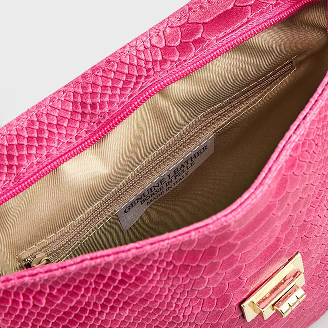 Christian Laurier Sac bandoulière en Cuir Acil rose - 23x18.5x8 cm