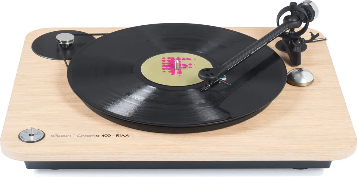 Elipson Chroma 400 RIAA Chêne clair Platines vinyle hi-fi