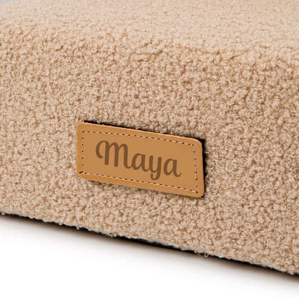 Hunde/katttrapp 3 trinn - mørk beige lam