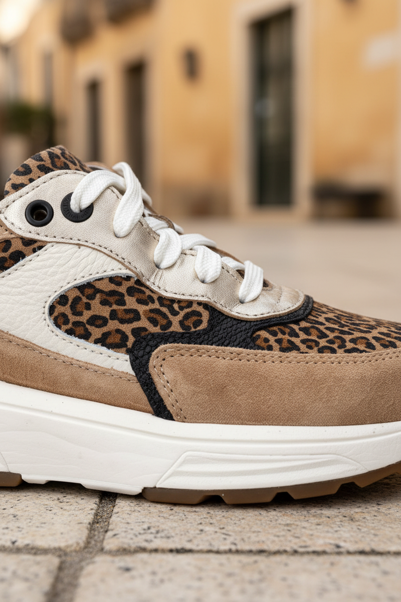 Xsensible Ponte Vecchio Stretchwalker Sneakers Bruin Dames
