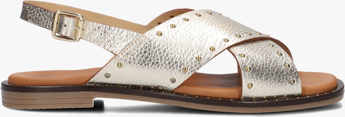 gouden stefano lauran platte sandalen s3115.