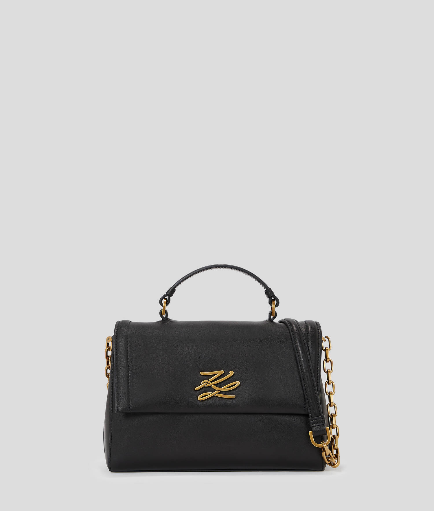 SAC BANDOULIÈRE AVEC ANSE SUPÉRIEURE K/AUTOGRAPH - Noir/Or