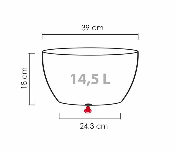 Scheurich Kunststoff-Topf Barceo Bowl, rund,
