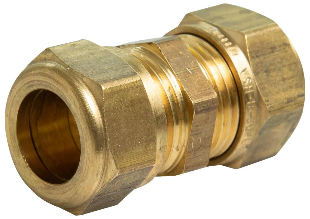 Kompressions kobling 15 mm - messing