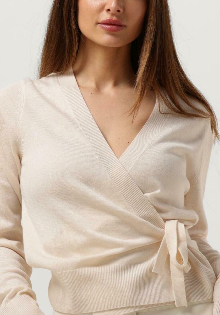 ANOTHER LABEL gebroken wit another label trui nanou cardigan