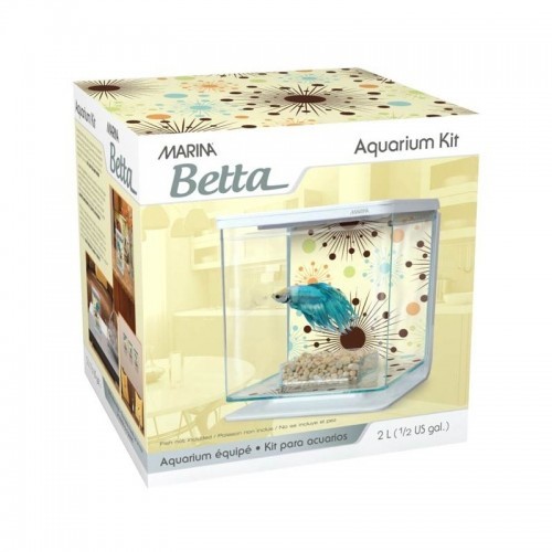 Kit para Peixe Betta Fireworks Marina, Cores Variadas